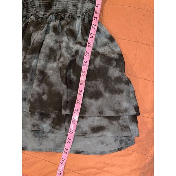Rails Gray Slate Tie-Dye Long Sleeve Mini Jasmine Dress Women's Size M - Picture 9 of 11